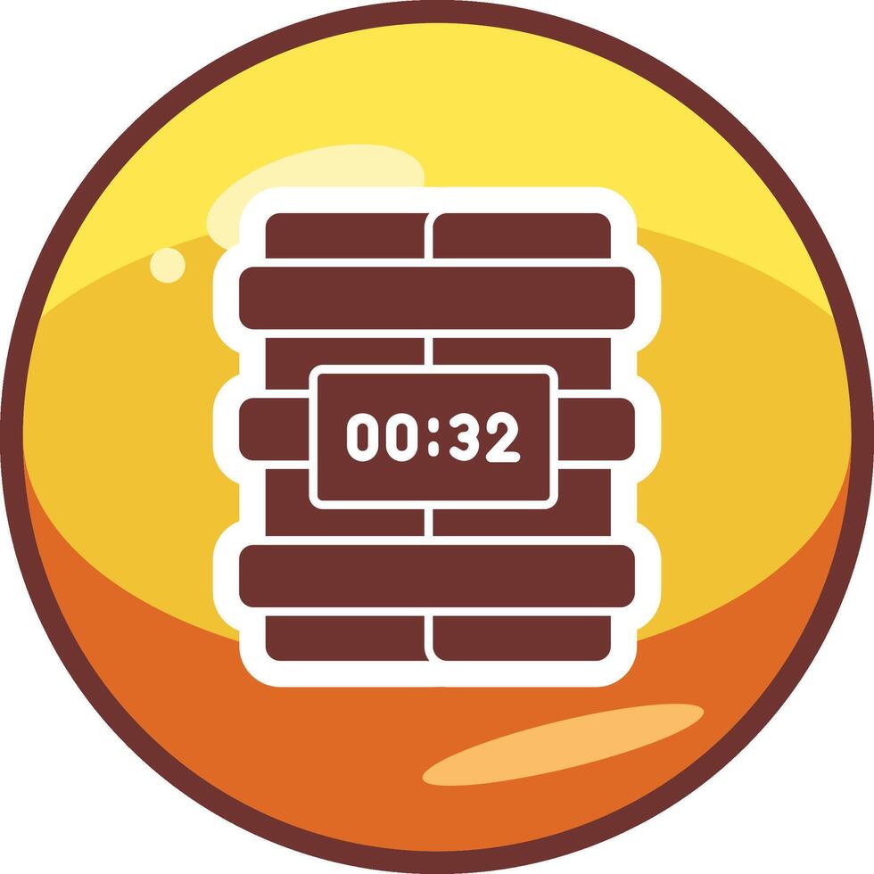 C4 Time Bomb Vector Icon