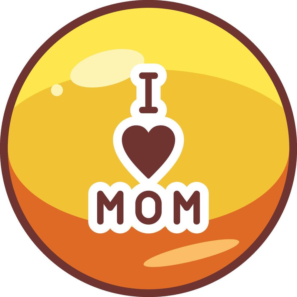 I love Mom Vector Icon