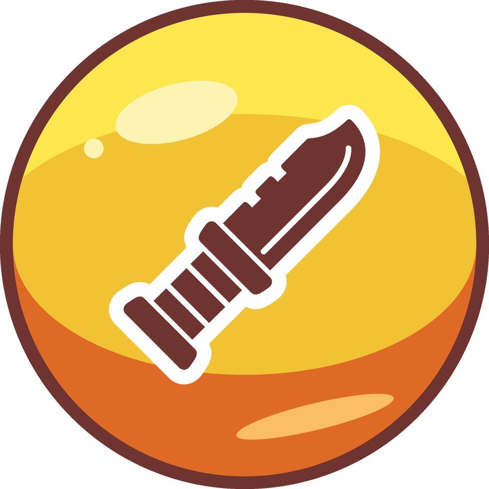 Military Knife Vector Icon