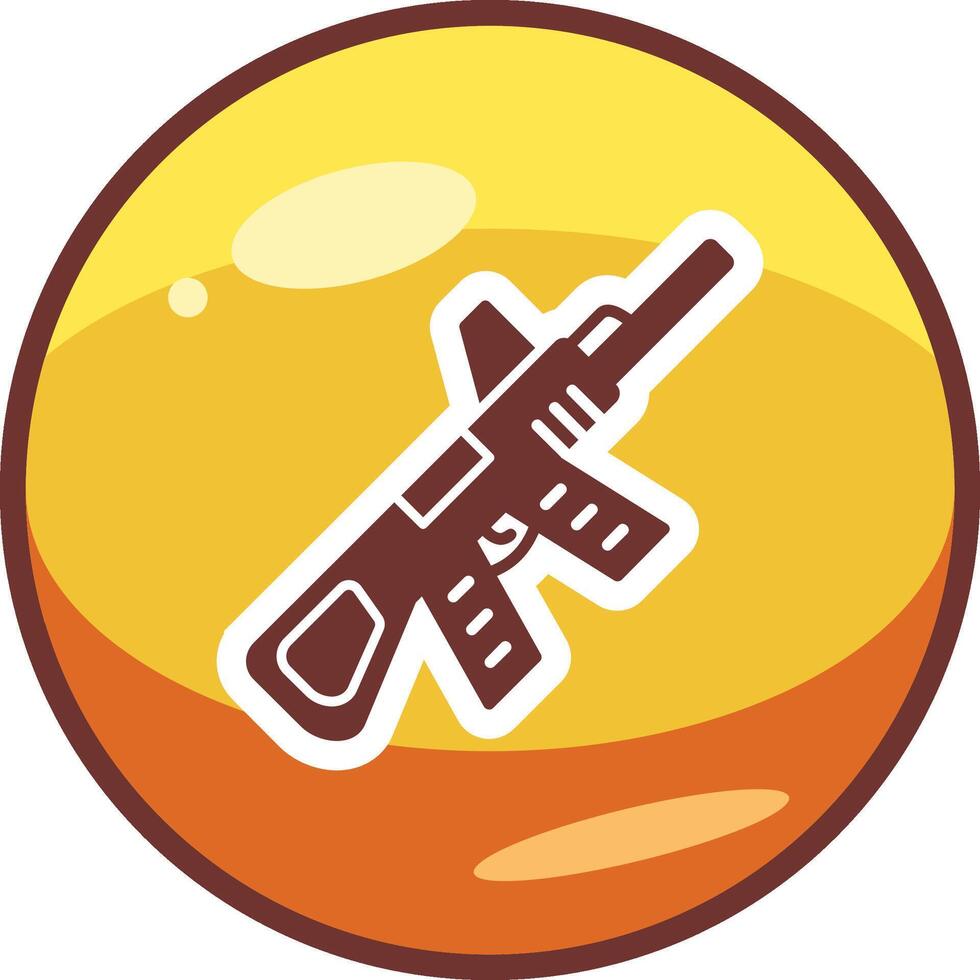 Machine Gun Vector Icon