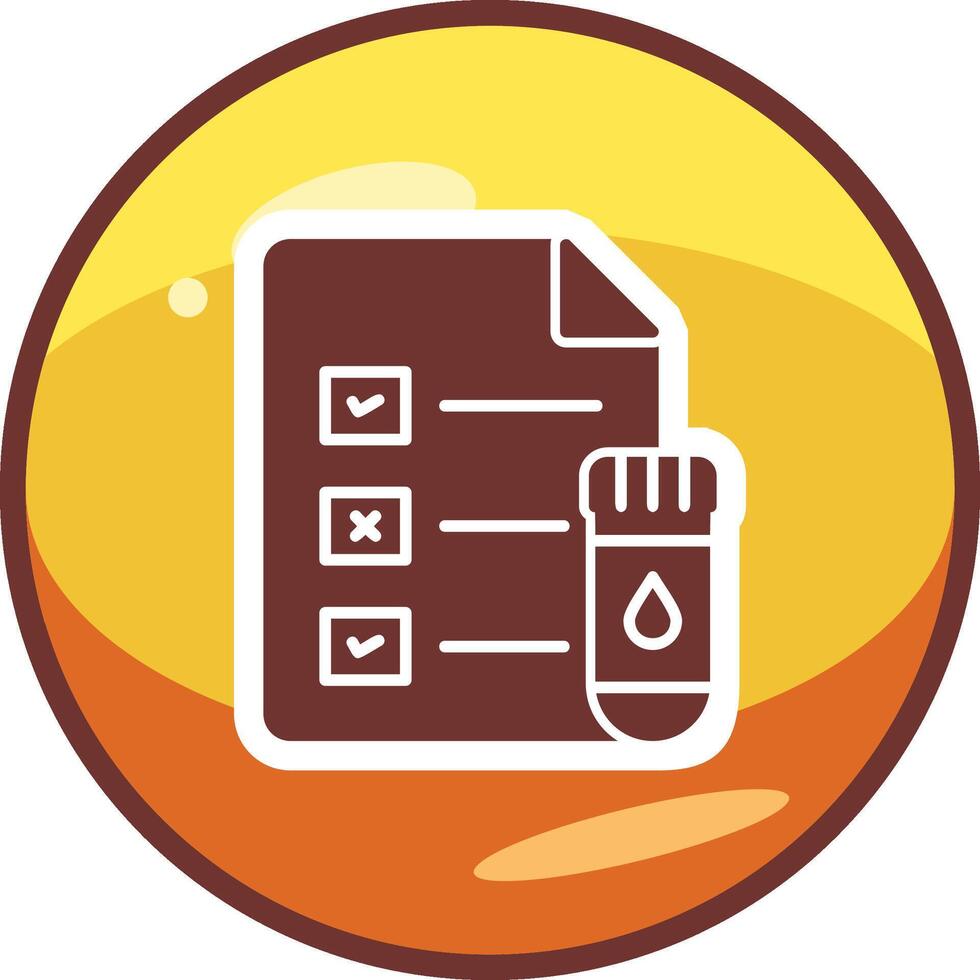 Medical Test Report Vector Icon