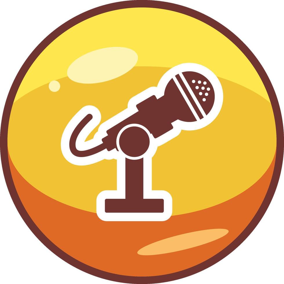 Microphone Stand Vector Icon