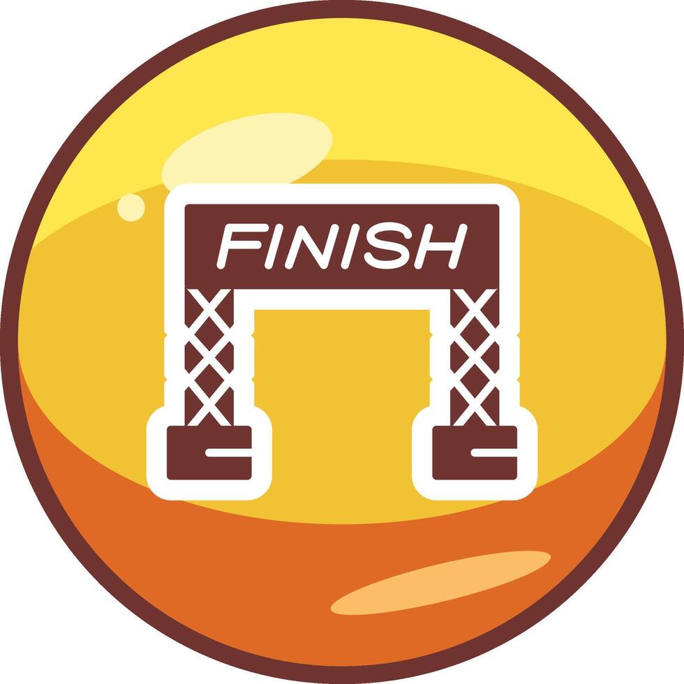 Finish Line Vector Icon