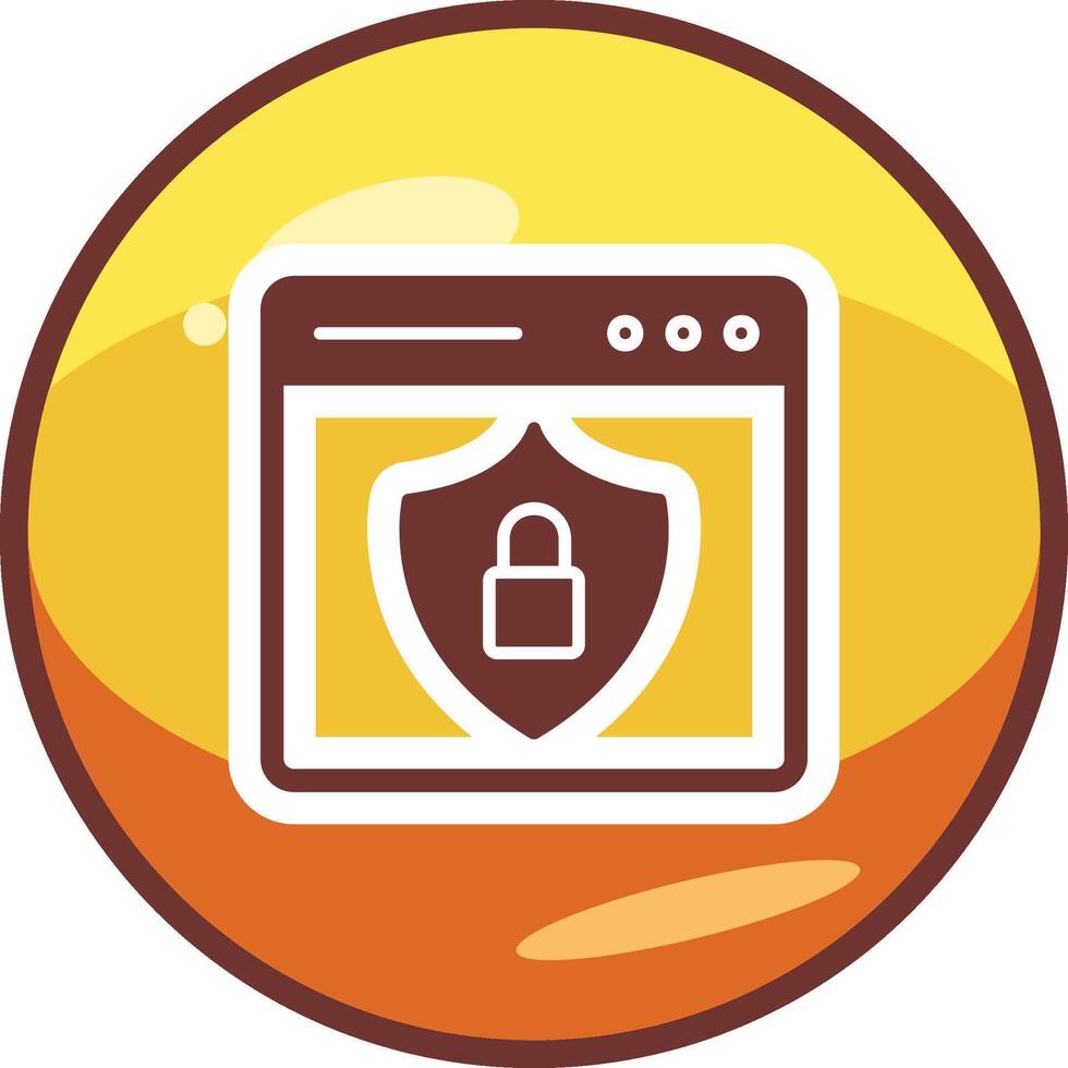 Web Security Vector Icon