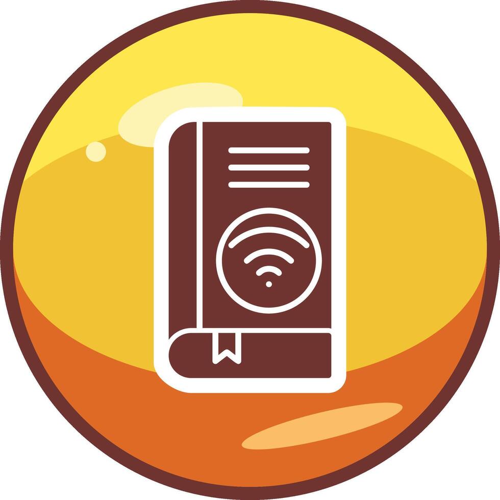 Wifi book Vector Icon