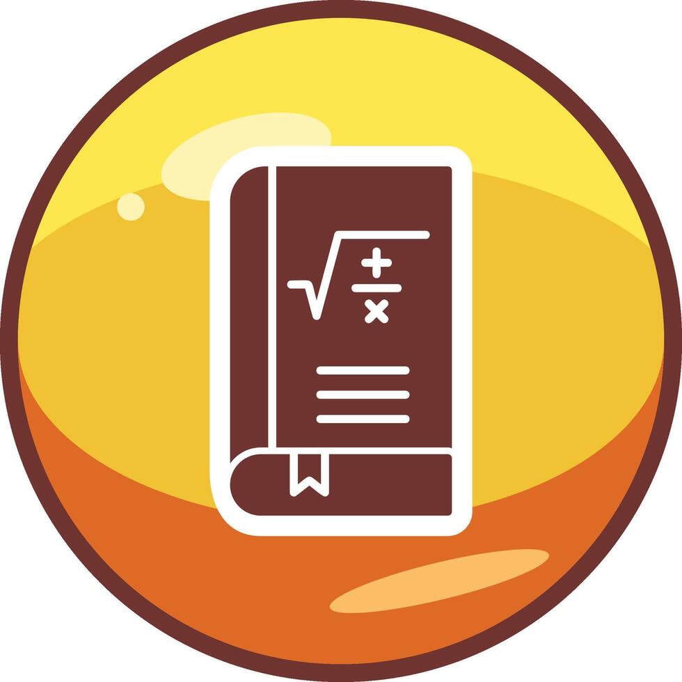 Maths Book Vector Icon