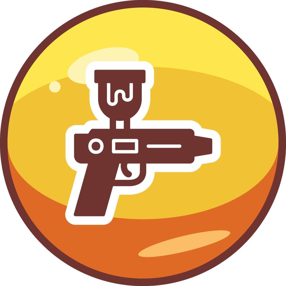 rociar pistola vector icono