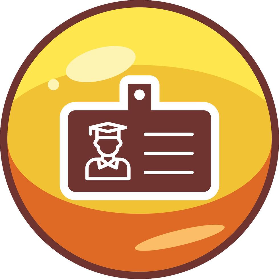 Student Id Card Vector Icon
