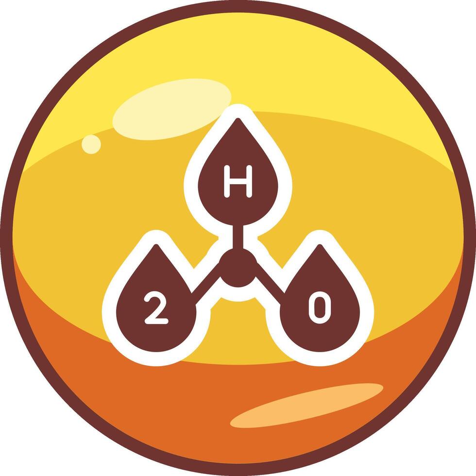 H2o Vector Icon