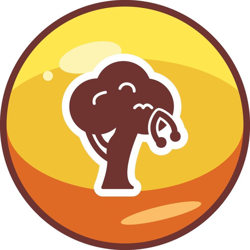 Cherry Tree Vector Icon