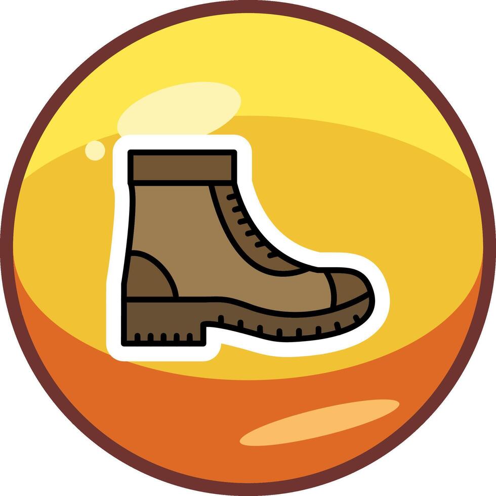 Military Boot Vector Icon