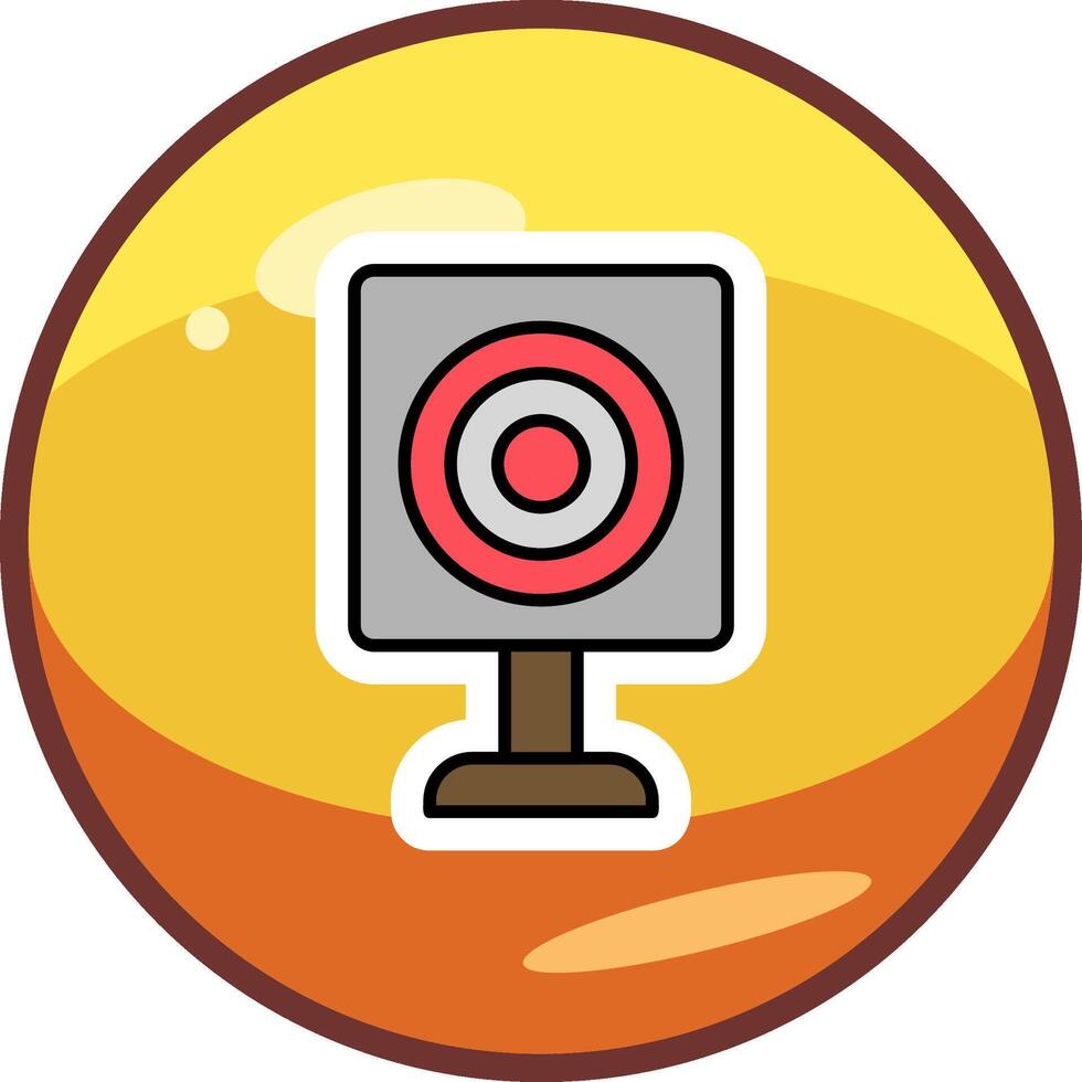 Military Target Vector Icon