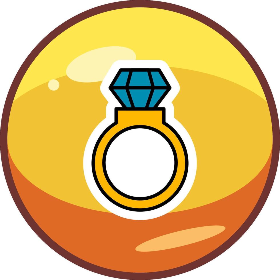 icono de vector de anillo