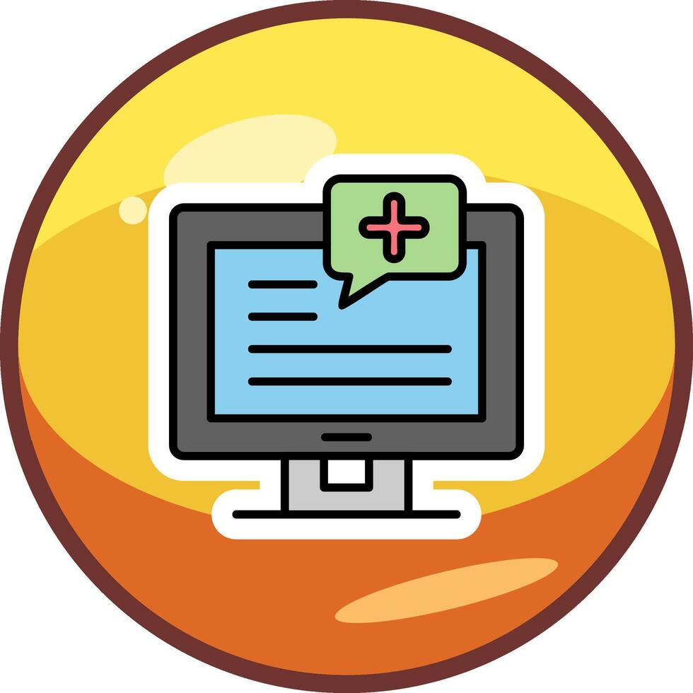 Medical Notification Vector Icon