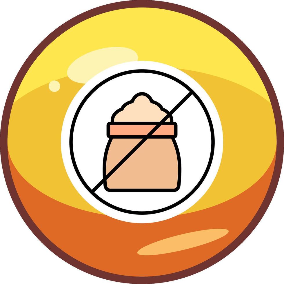 No Sugar Vector Icon