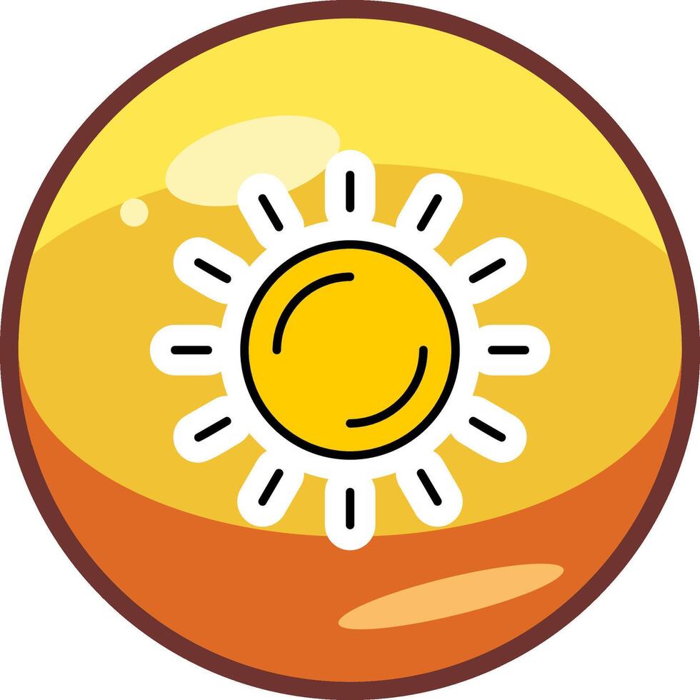 icono de vector de sol