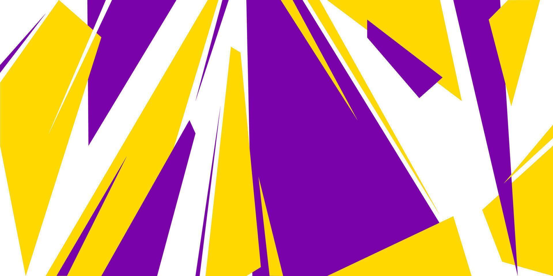 abstract background geometric shapes style with purple and yellow colors vector