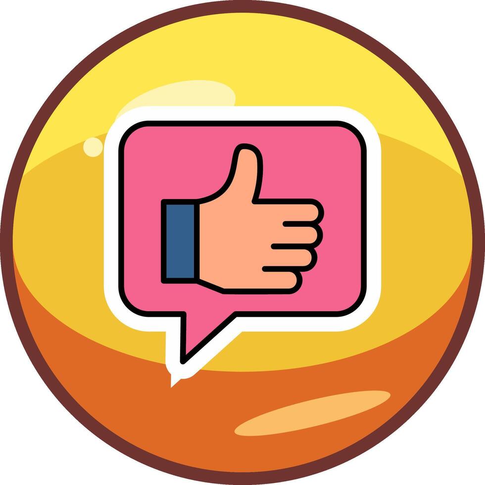 Thumbs Up Vector Icon