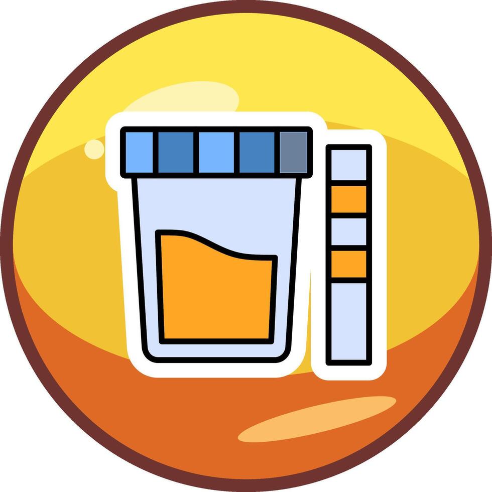 Urine Test Vector Icon