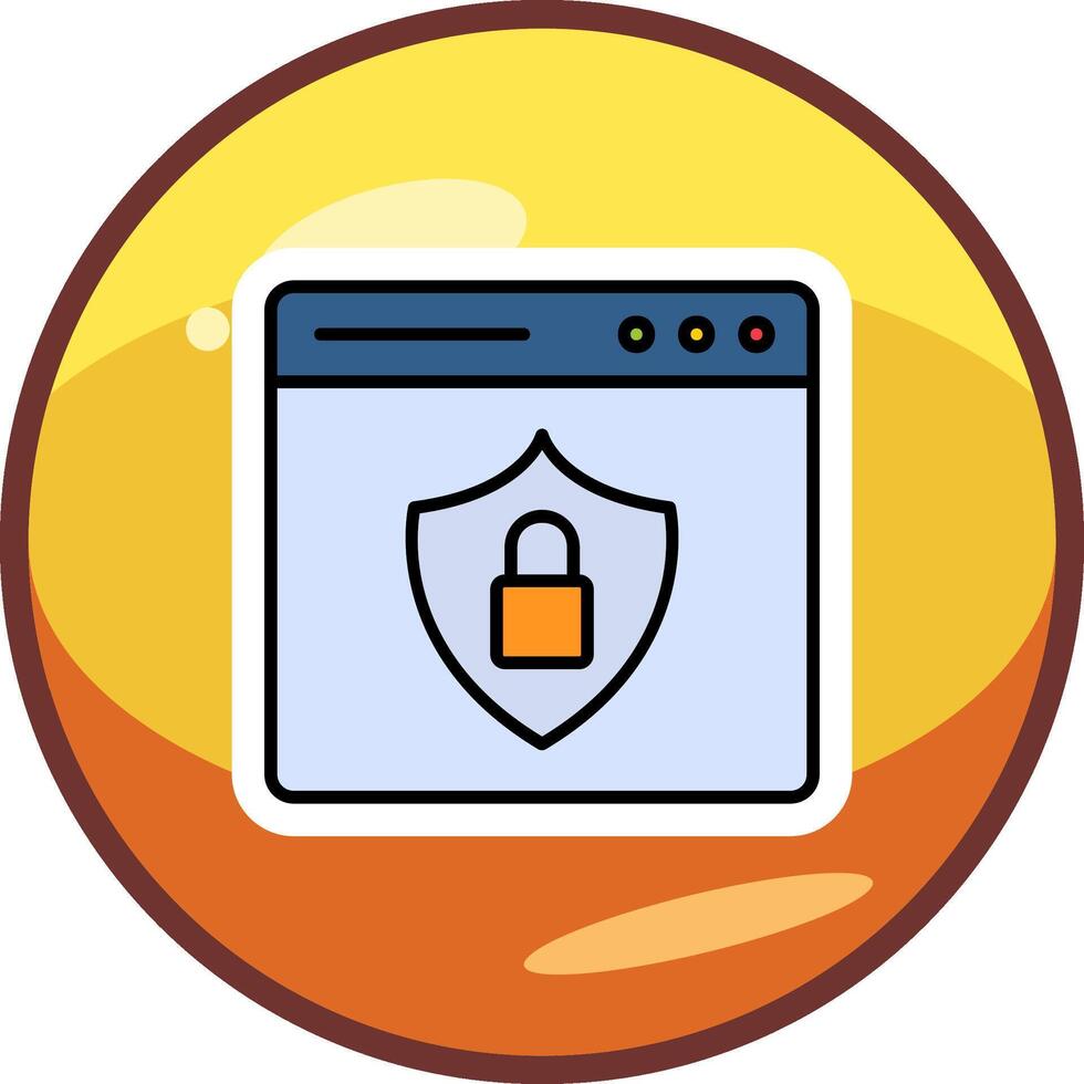 Web Security Vector Icon