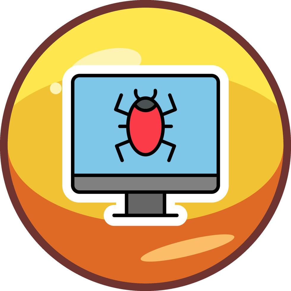 Computer Virus Vector Icon