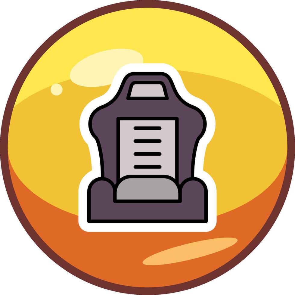 Car Seat Vector Icon