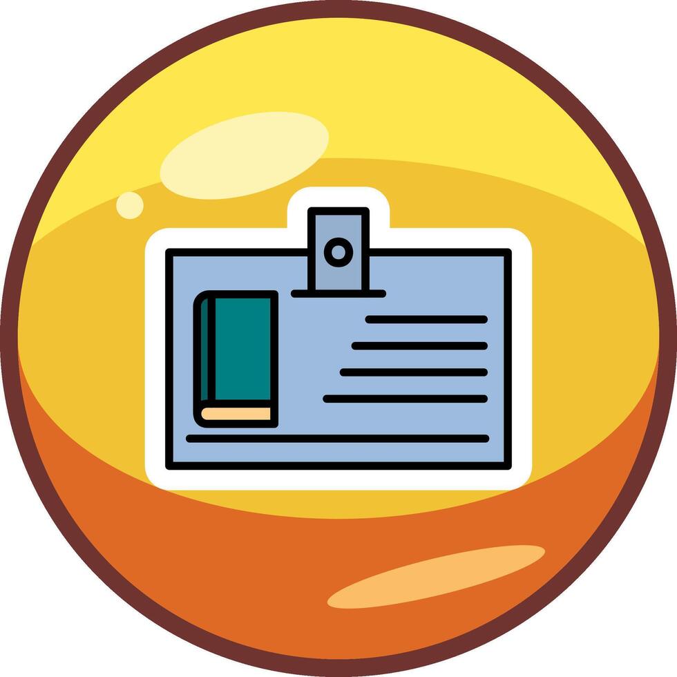 Library Card Vector Icon