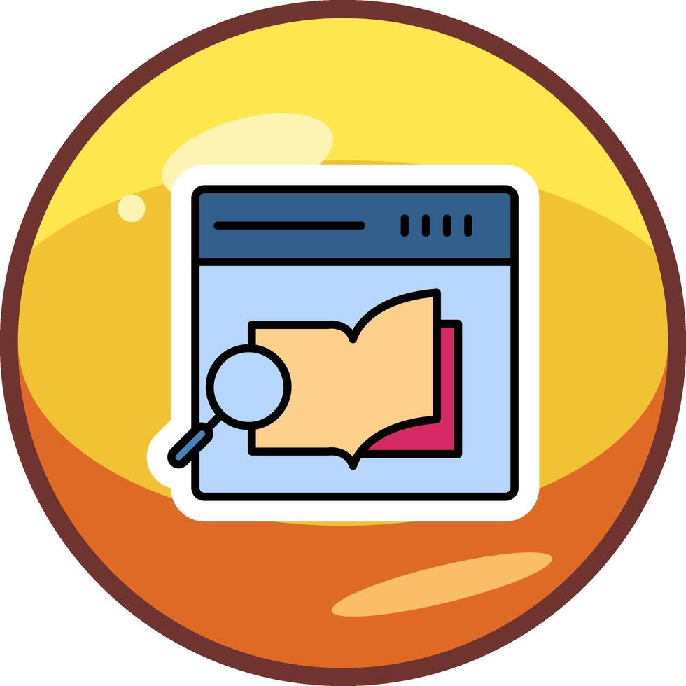 Research Book Vector Icon