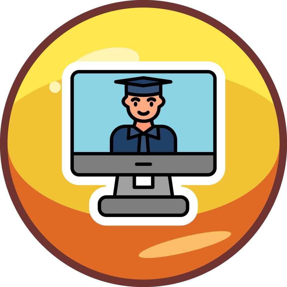 Online Learning Vector Icon