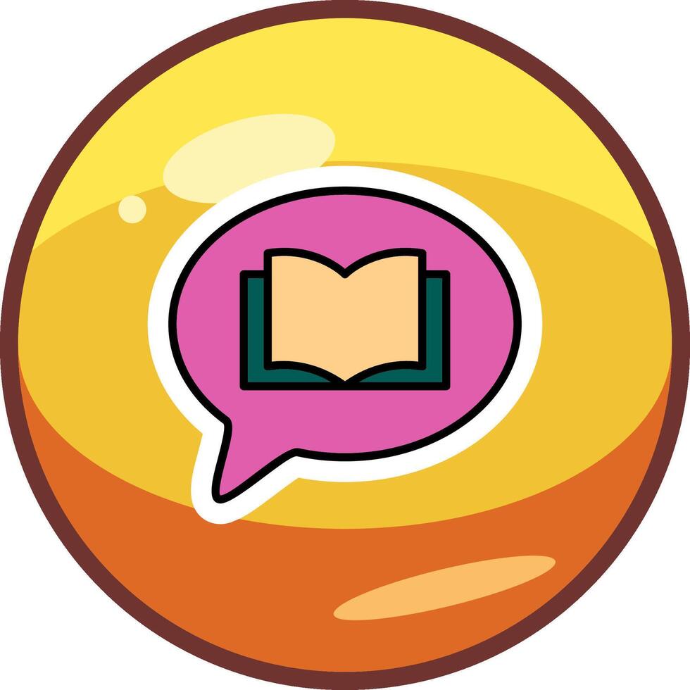 Chat Book Vector Icon