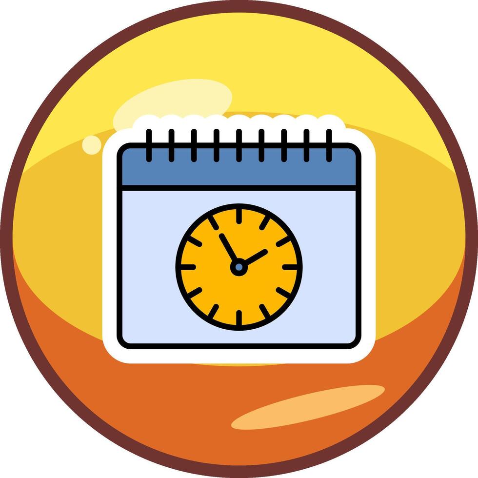 icono de vector de horario