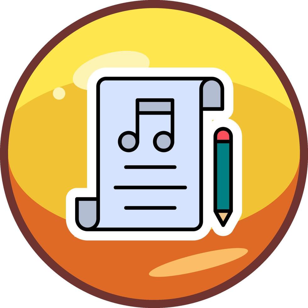 Music Composing Vector Icon