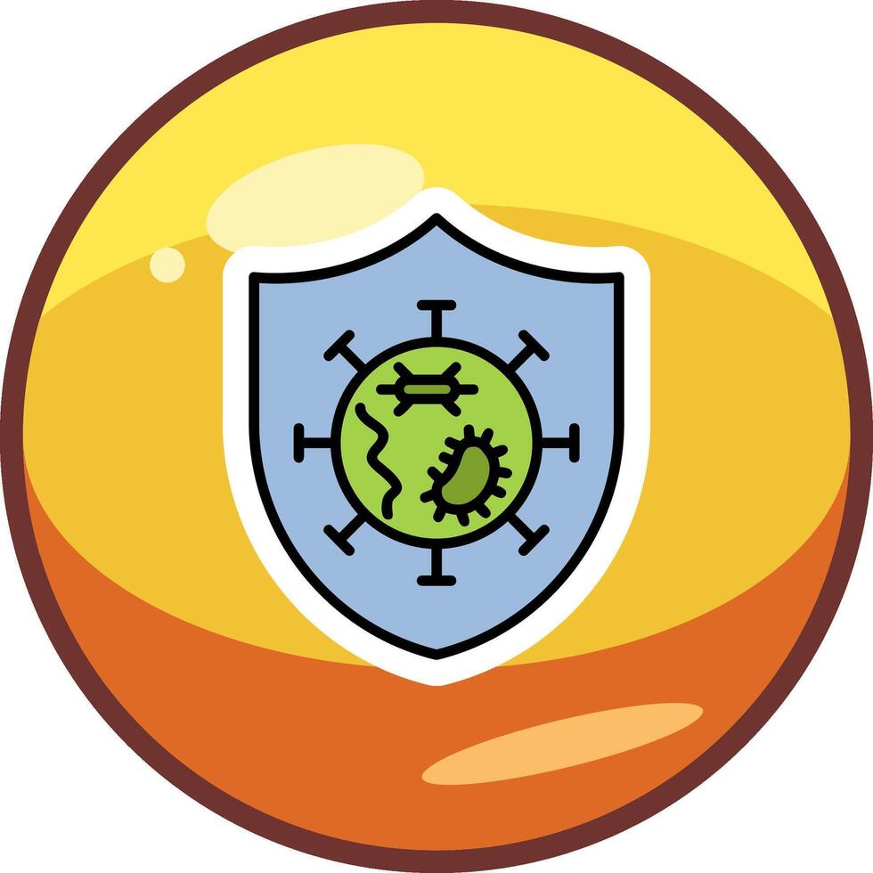 Germs Protected Vector Icon