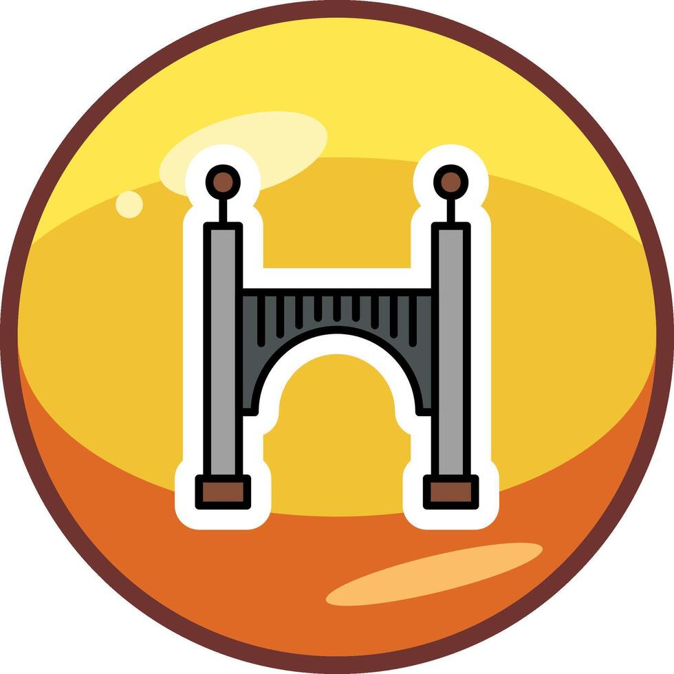 icono de vector de puente