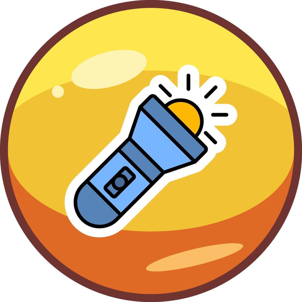 Flashlight Vector Icon