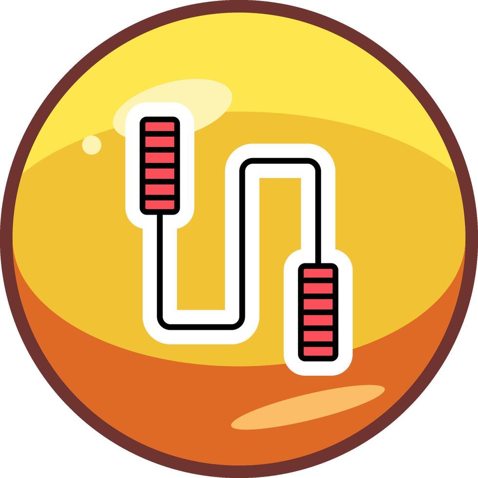 Jumping Rope Vector Icon