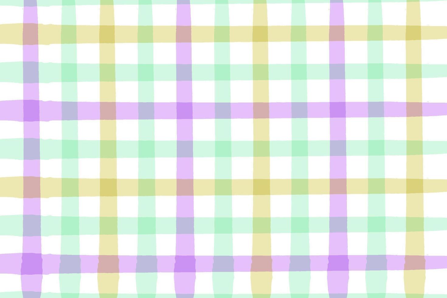 colorful pastel watercolor plaid repeat seamless pattern digital painting vector