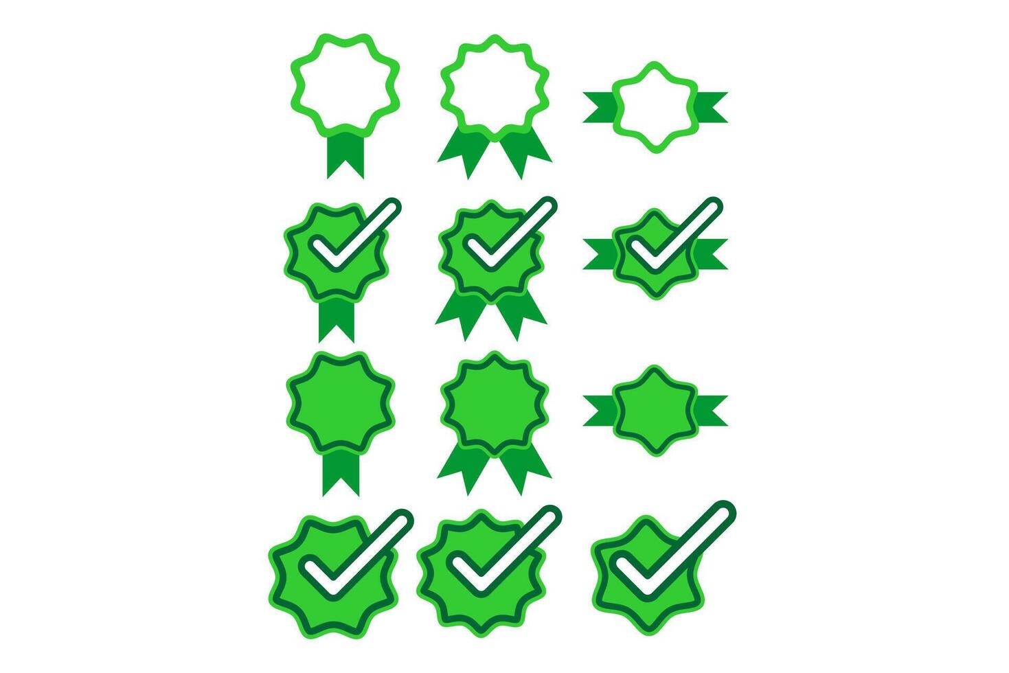 Badge verfied check vector