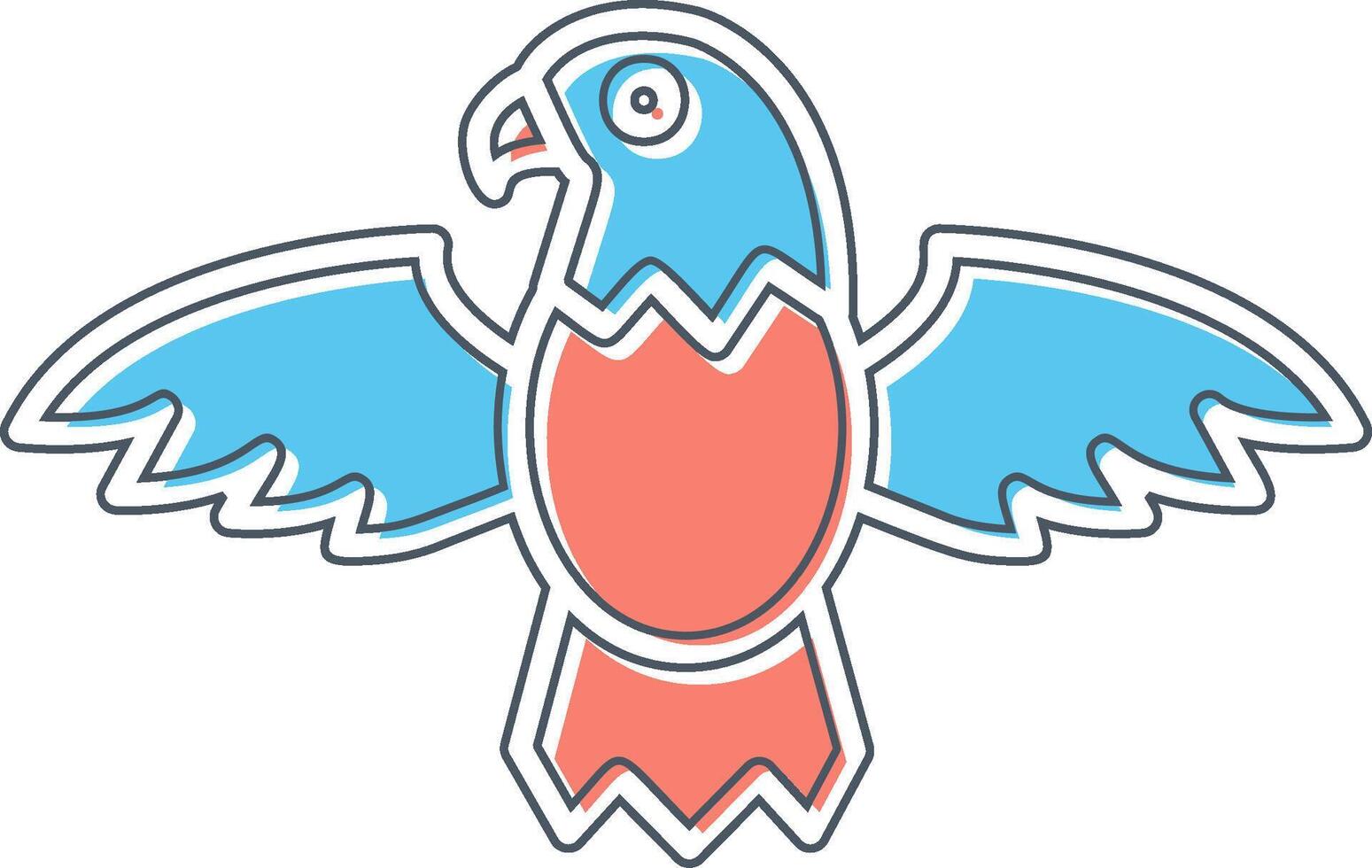 icono de vector de águila