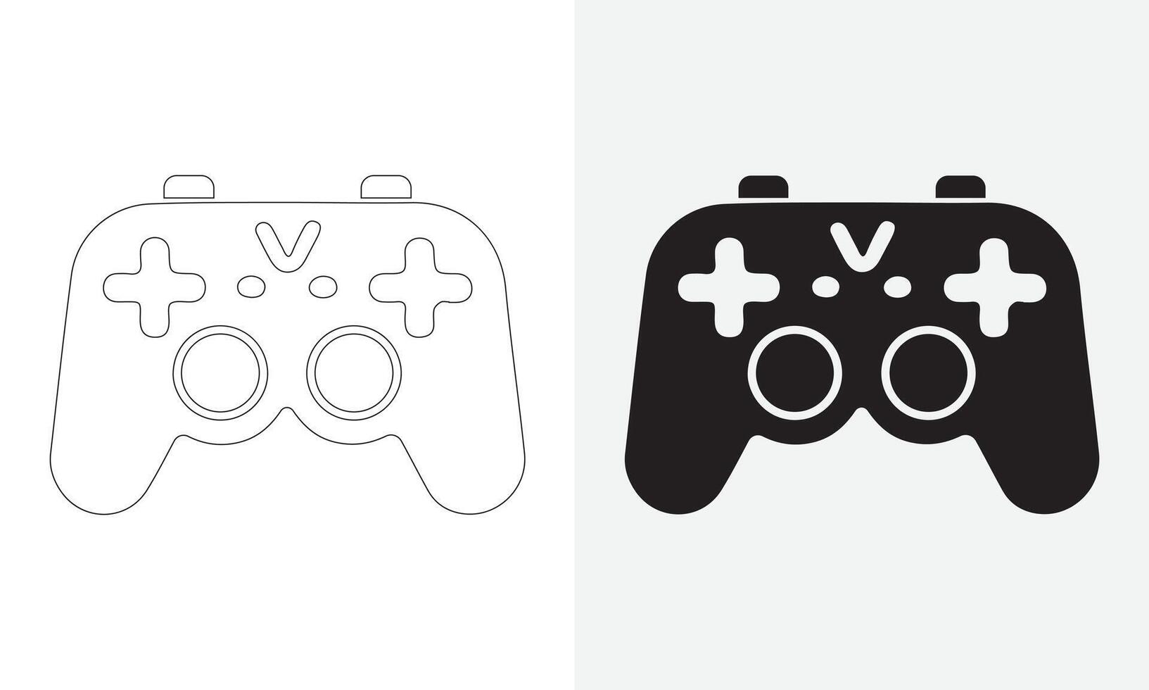 joystick icon configuration. Icon of a controller for video games. Vector illustration of a game console icon, flat collections symbol sign