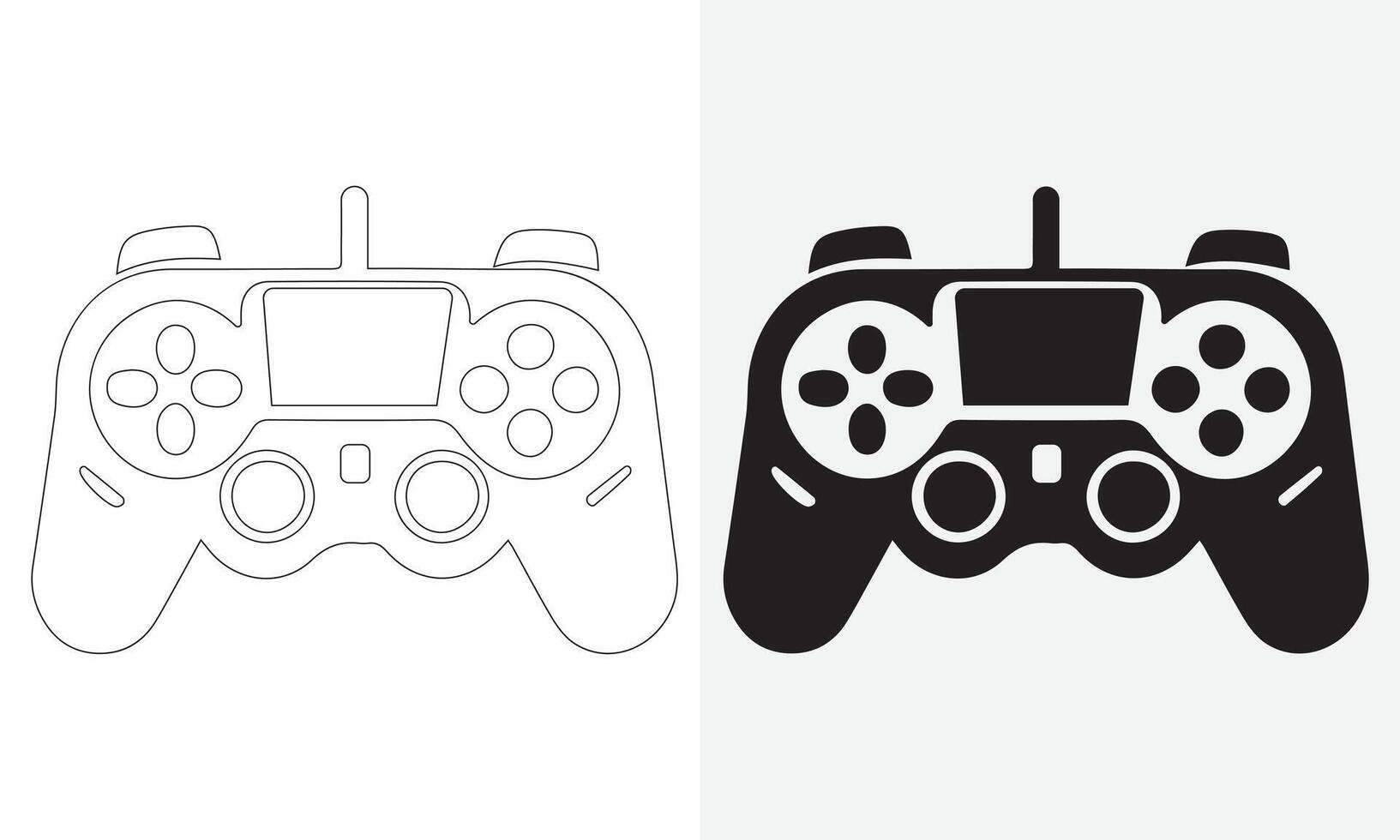 joystick icon configuration. Icon of a controller for video games. Vector illustration of a game console icon, flat collections symbol sign