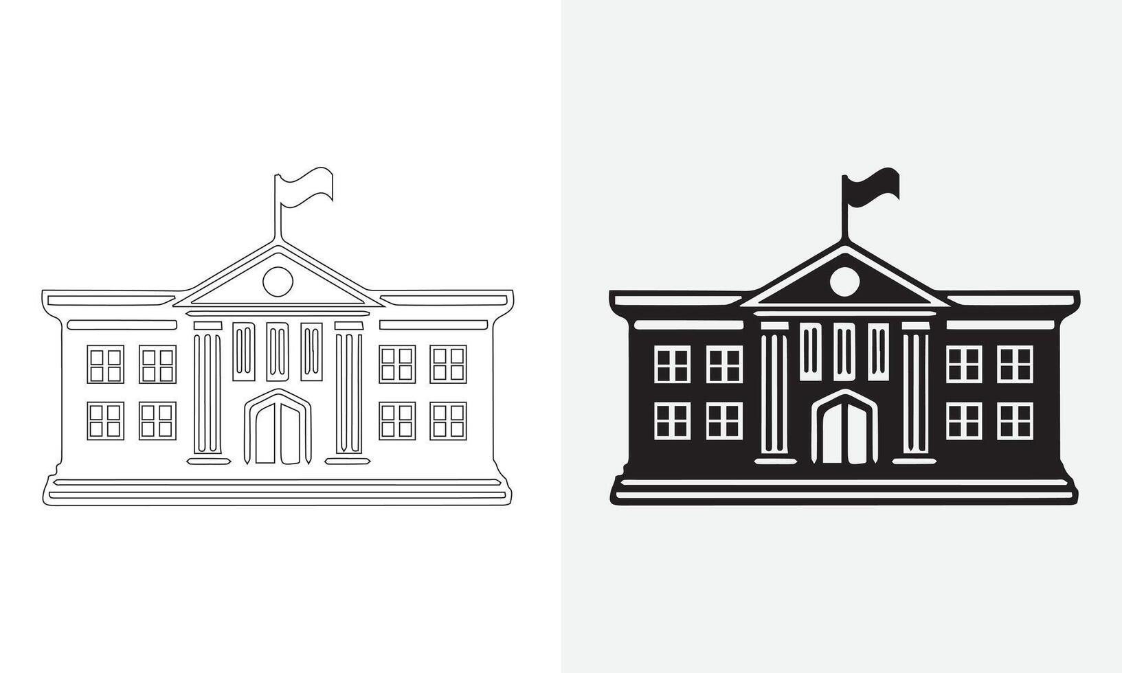 Education vector and line art logo