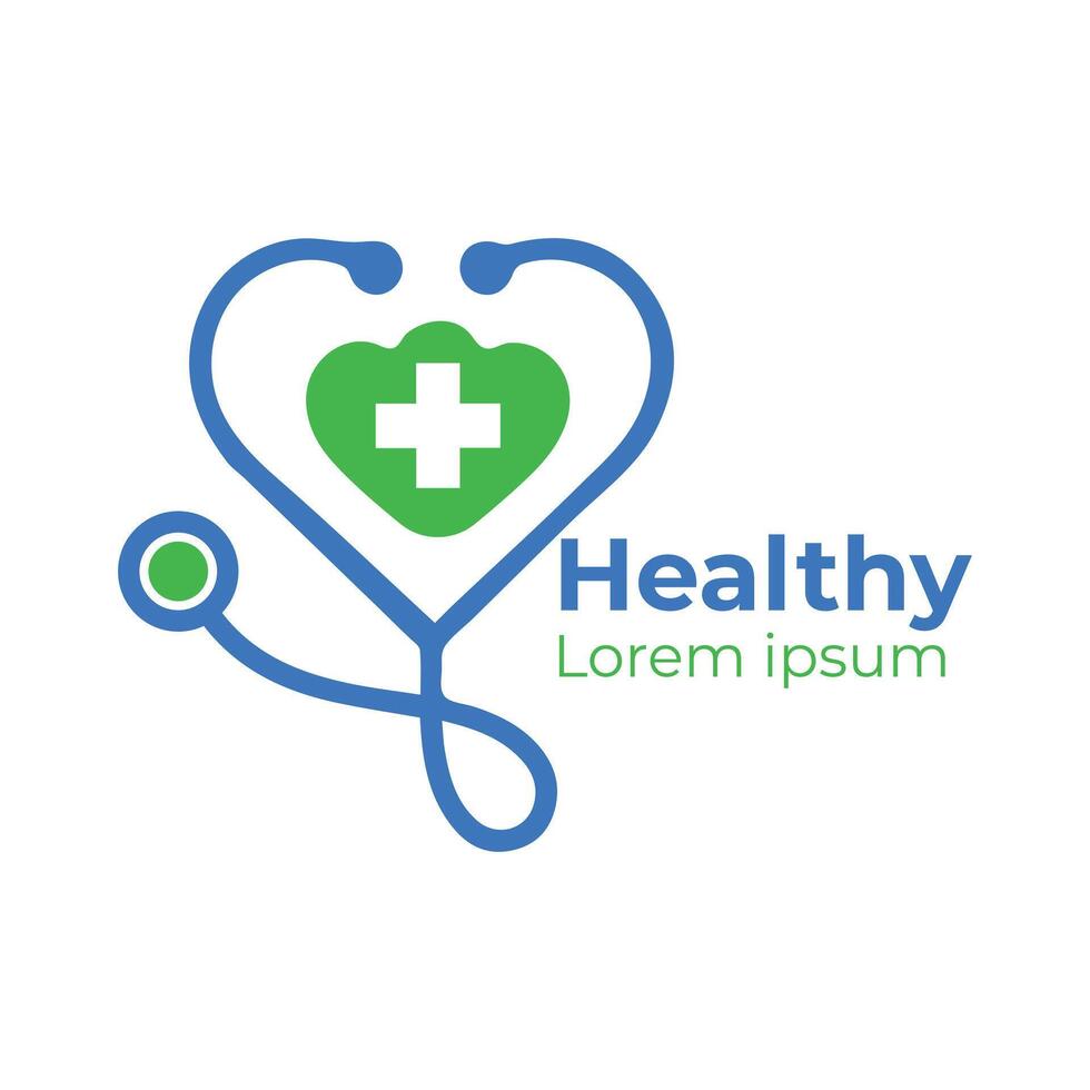 Doctor Logo on the Internet. Vector Logo Design for Healthcare and Medical