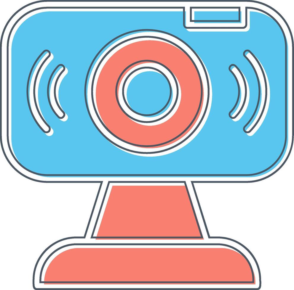 icono de vector de webcam
