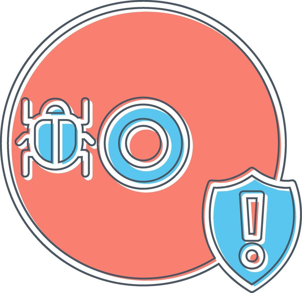 Cd Virus Vector Icon