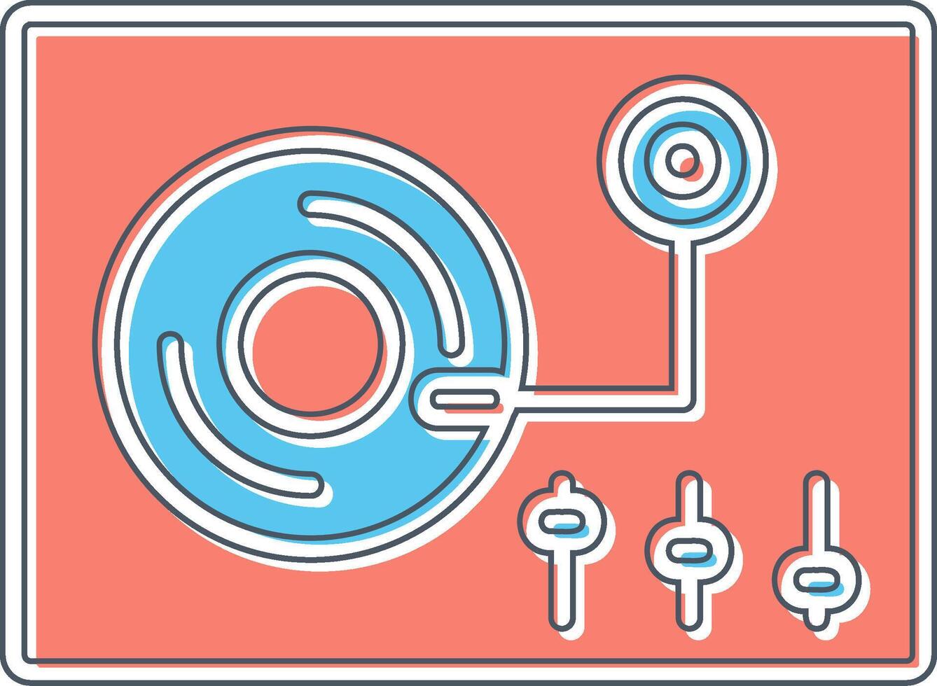 Turntable Vector Icon