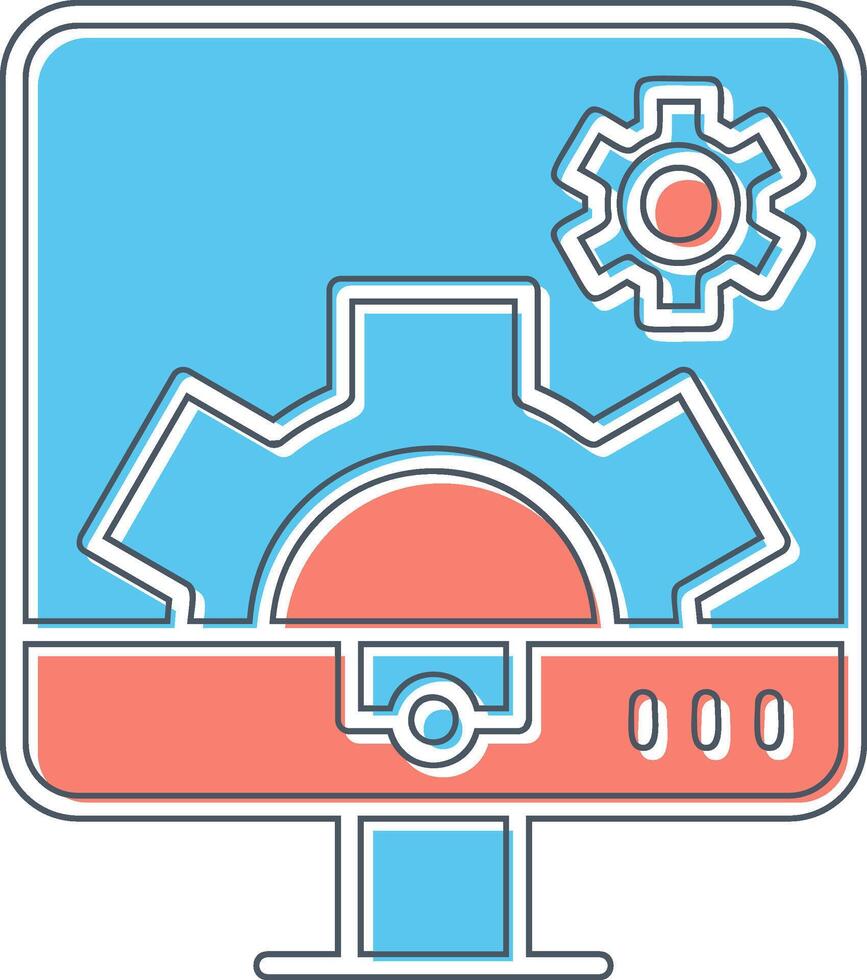 Computer Settings Vector Icon
