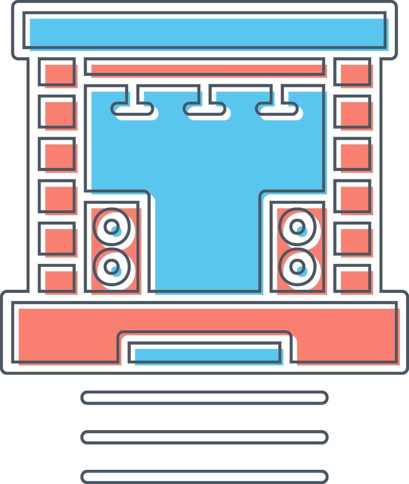 Stage Vector Icon