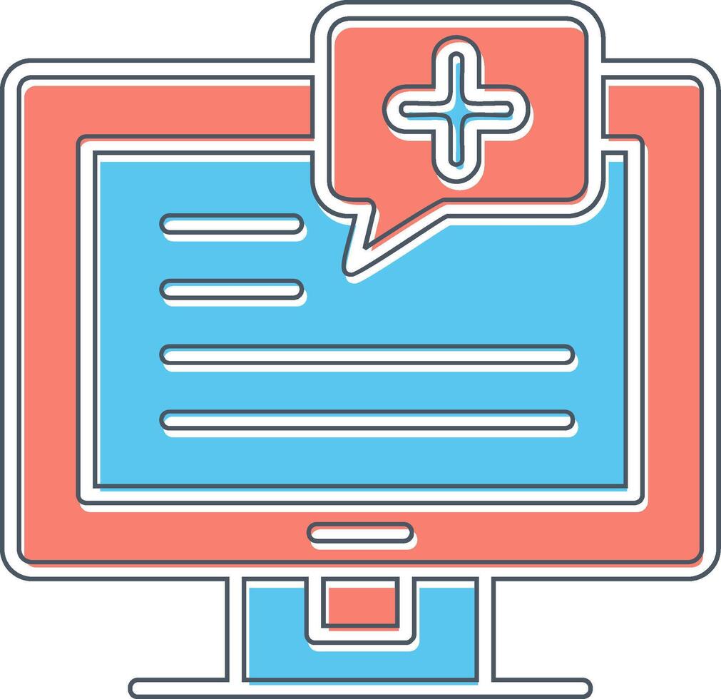 Medical Notification Vector Icon