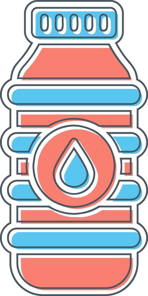 icono de vector de botella de agua